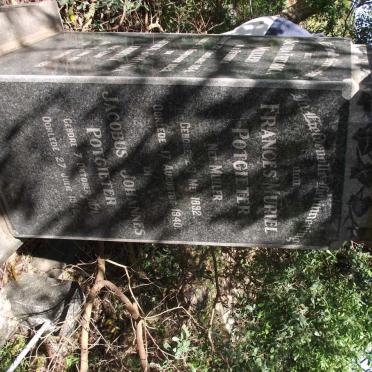 POTGIETER Jacobus Johannes 1871-1942 &amp; Frances Muriel MULLER 1892-1942