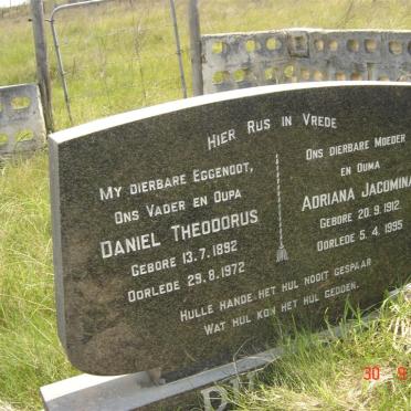 PREEZ Daniel Theodorus, du 1892-1972 &amp; Adriana Jacomina 1912-1995