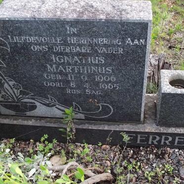 FERREIRA Ignatius Marthinus 1906-1965