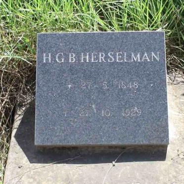 HERSELMAN H.G.B. 1848-1929