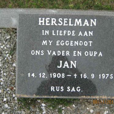 HERSELMAN Jan 1908-1975