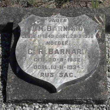 BARNARD I.M. 1849-1938 &amp; C.R. 1852-1934