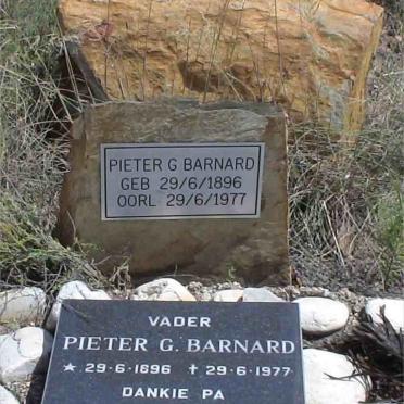 BARNARD Pieter G. 1896-1977