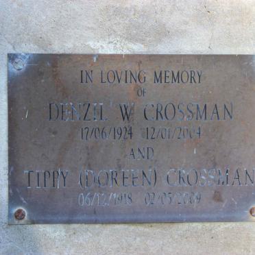 CROSSMAN Denzil W. 1924-2004 &amp; Doreen 1918-2009