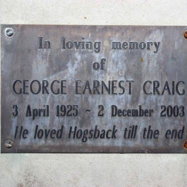 CRAIG George Earnest 1925-2003