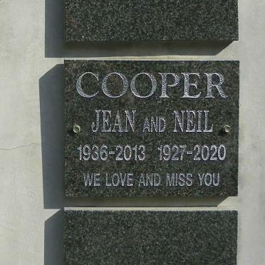 COOPER Neil 1927-2020 :: COOPER Jean 1936-2013