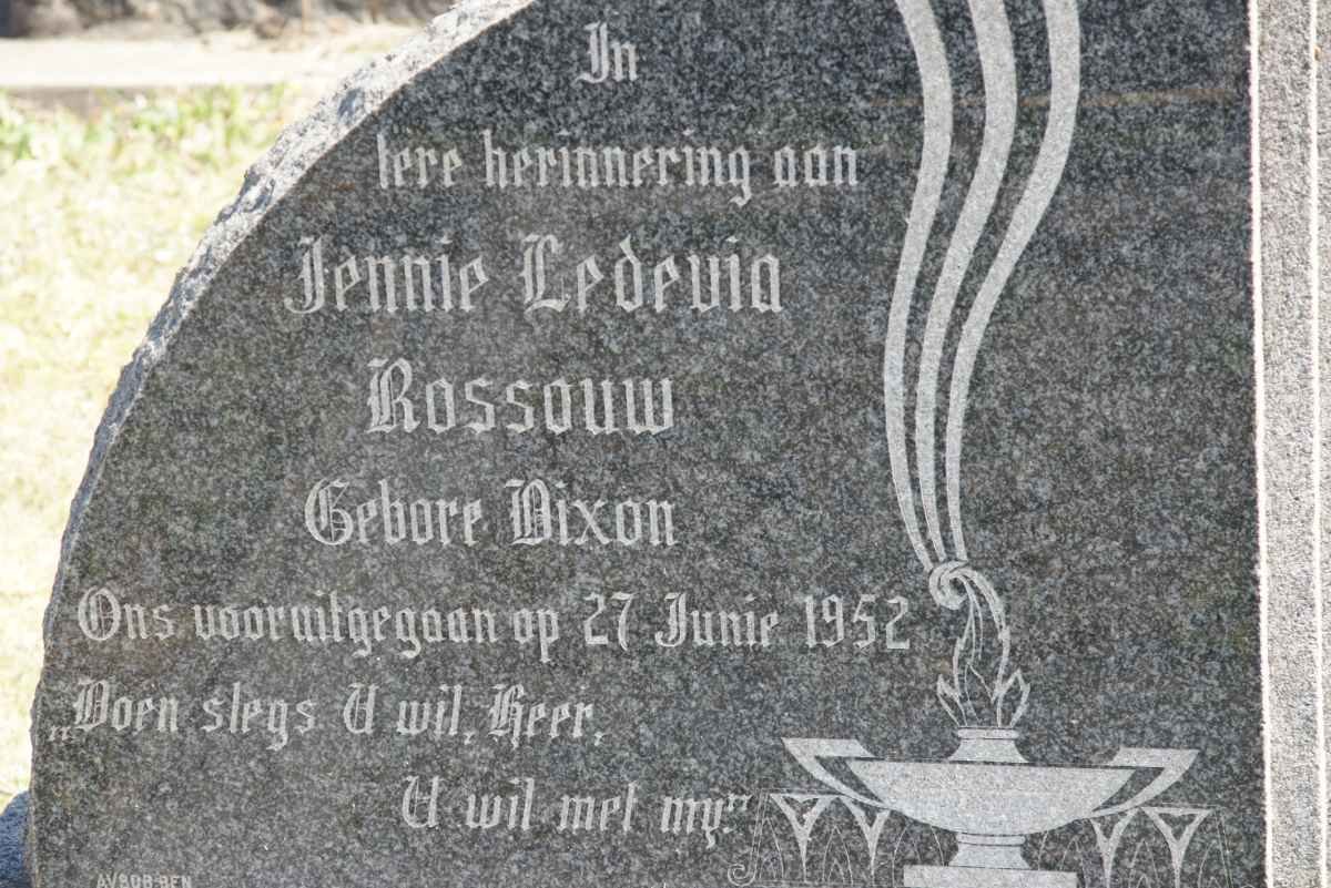 ROSSOUW Jennie Ledevia nee DIXON -1952