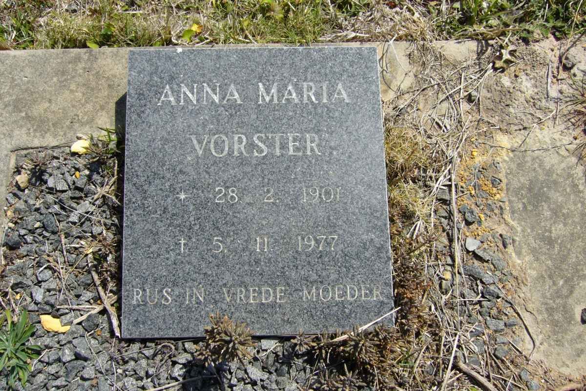 VORSTER Anna Maria 1901-1977