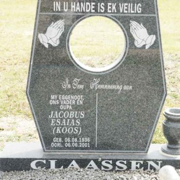 CLAASSEN Jacobus Esaias 1936-2001