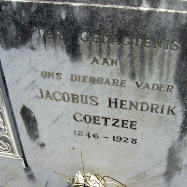 COETZEE Jacobus Hendrik 1846-1928