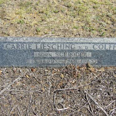 COLFF Carrie Liesching, v.d. nee SCHRODER 1899-1943