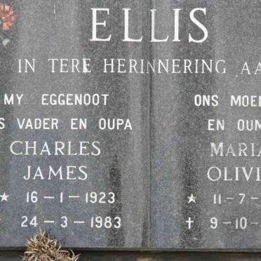 ELLIS Charles James 1923-1983 &amp; Maria Olivia 1929-1994