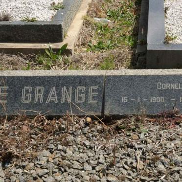 GRANGE Cornelia, le 1900-1963