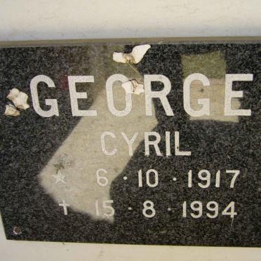 GEORGE Cyril 1917-1994