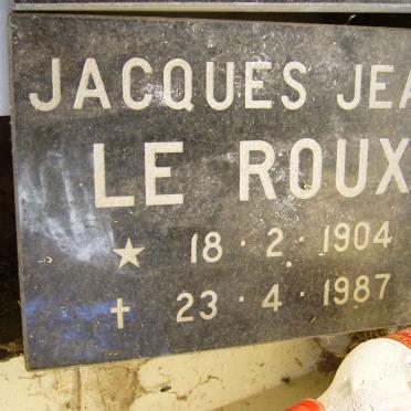 ROUX Jacques Jean, le 1904-1987