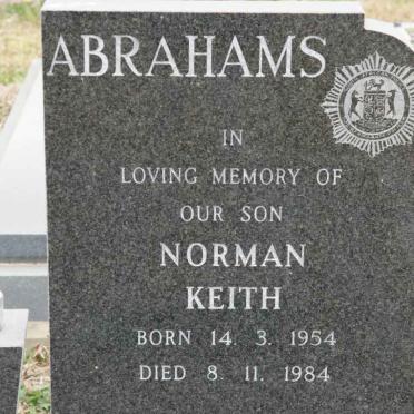 ABRAHAMS Norman Keith 1954-1984