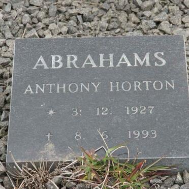 ABRAHAMS Anthony Horton 1927-1993