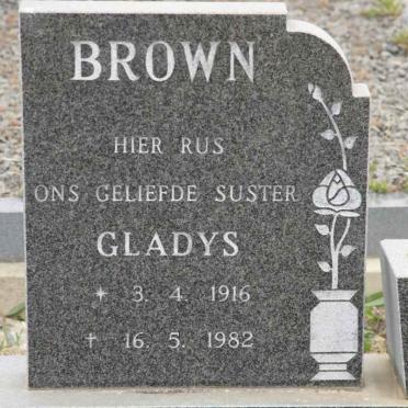 BROWN Gladys 1916-1982