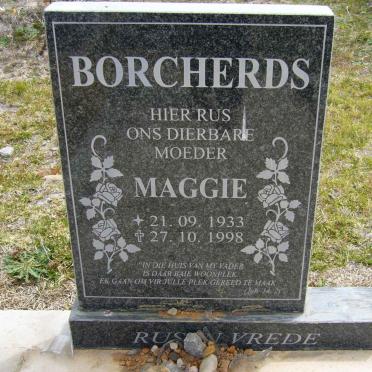 BORCHERDS Maggie 1933-1998