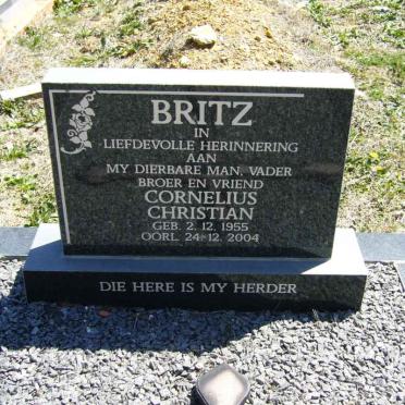 BRITZ Cornelius Christian 1955-2004