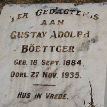 BöETTGER Gustav Adolph 1884-1935