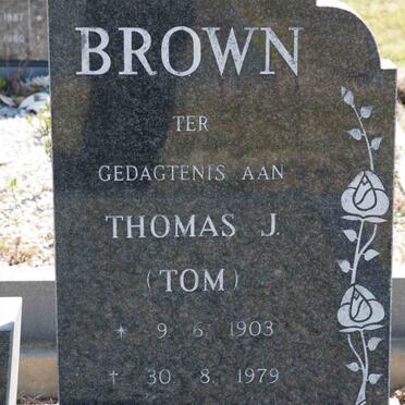 BROWN Thomas J. 1903-1979