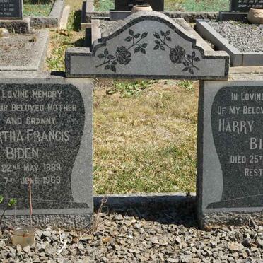 BIDEN Harry Arthur -1953 &amp; Martha Francis 1889-1963