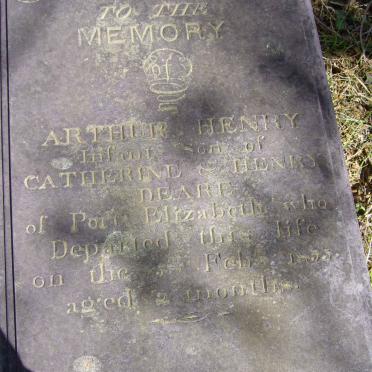 DEARE Arthur Henry -1855