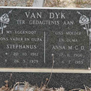 DYK Stephanus, van 1912-1979 &amp; Anna M.C.D. 1906-1985