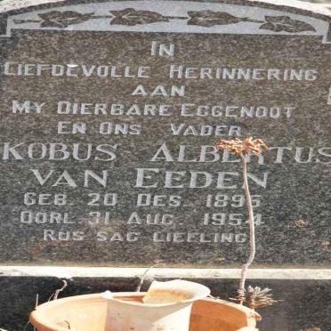 EEDEN Jakobus Albertus, van 1895-1954