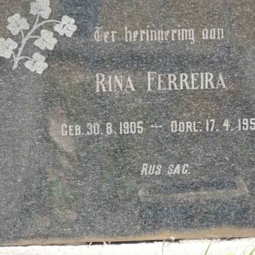 FERREIRA Rina 1905-1953