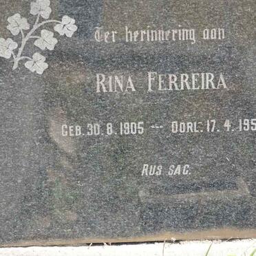 FERREIRA Rina 1905-1953
