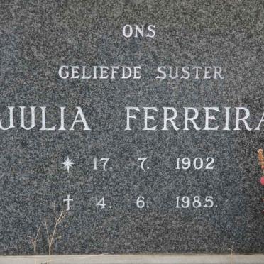 FERREIRA Julia 1902-1985
