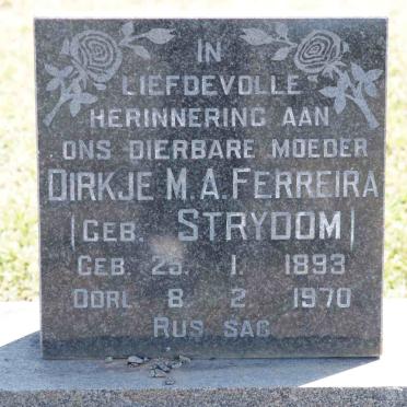 FERREIRA Dirkje M.A. nee STRYDOM 1893-1970