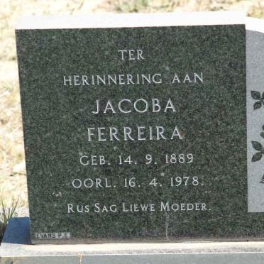 FERREIRA Jacoba 1889-1978