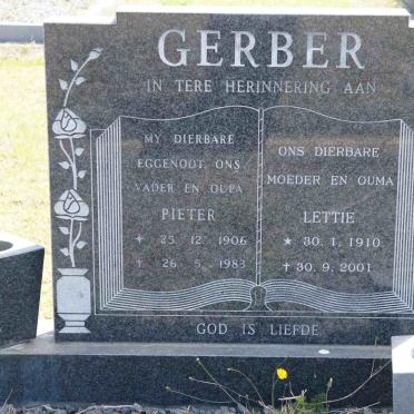 GERBER Pieter 1906-1983 &amp; Lettie 1910-2001