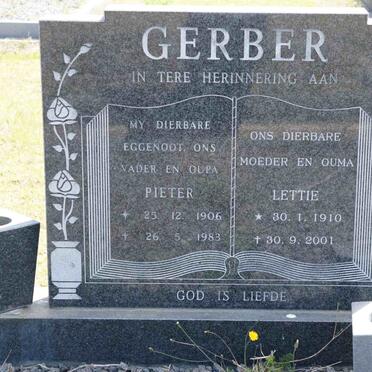 GERBER Pieter 1906-1983 &amp; Lettie 1910-2001