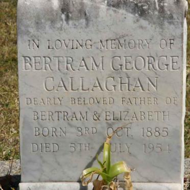 GALLAGHAN Bertram George 1885-1954