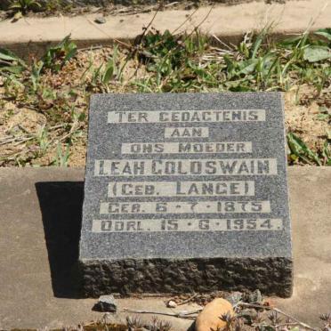 GOLDSWAIN Leah nee LANGE 1875-1954