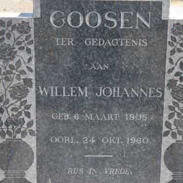 GOOSEN Willem Johannes 1905-1960