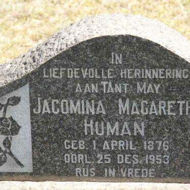 HUMAN Jacomina Magaretha 1876-1953
