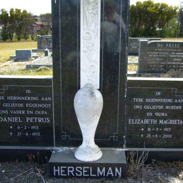 HERSELMAN Daniel Petrus 1915-1975 &amp; Elizabeth Magrieta 1913-2001