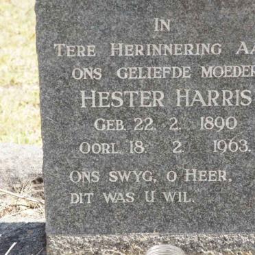 HARRIS Hester 1890-1963