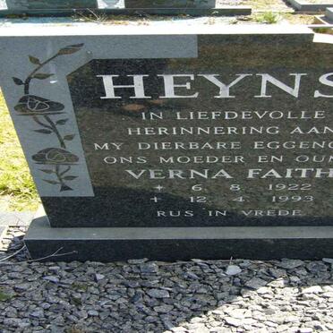 HEYNS Verna Faith 1922-1993