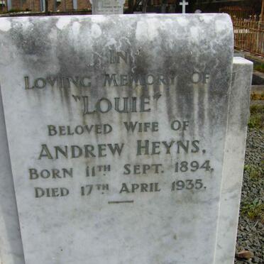 HEYNS Louie 1894-1935