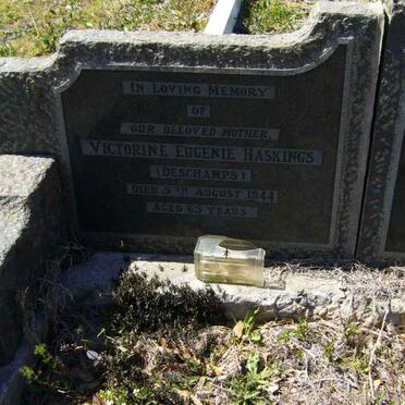 HASKINGS Victorine Eugenie nee DESCHAMPS -1944