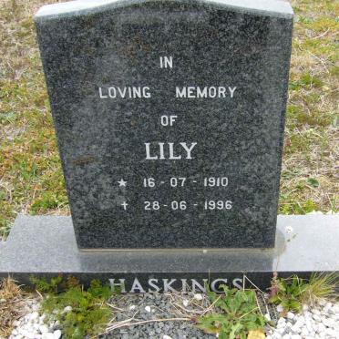HASKINGS Lily 1910-1996