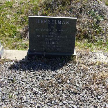 HERSELMAN Esther 1918-1978