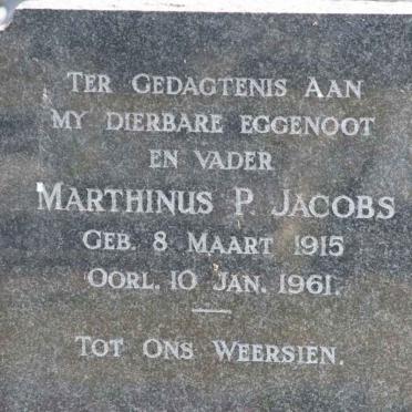 JACOBS Marthinus P. 1915-1961