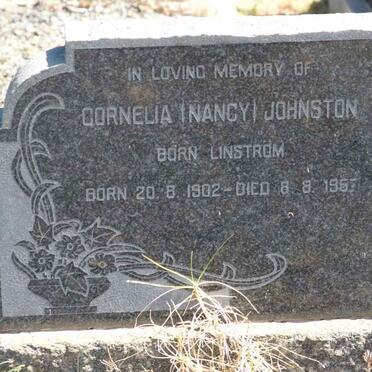 JOHNSTON Cornelia nee LINSTROM 1902-1957